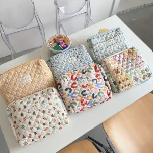 Fresh Floral Makeup Female Multifunction Storage Cosmetic Bags