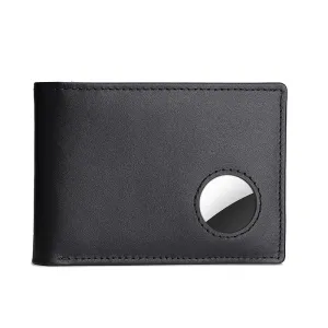 Genuine Cow Leather Wallet for Men with Airtag Holder & RFID Blocking