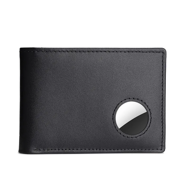 Genuine Cow Leather Wallet for Men with Airtag Holder & RFID Blocking