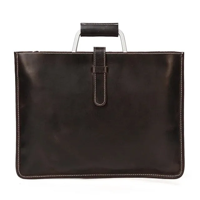 Genuine Leather Briefcase for Men | Laptop Bag Fit 14 Inch"