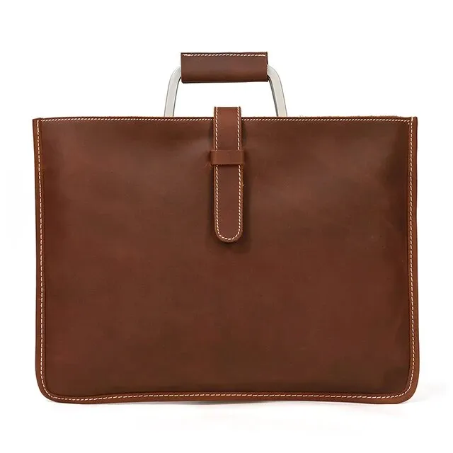 Genuine Leather Briefcase for Men | Laptop Bag Fit 14 Inch"