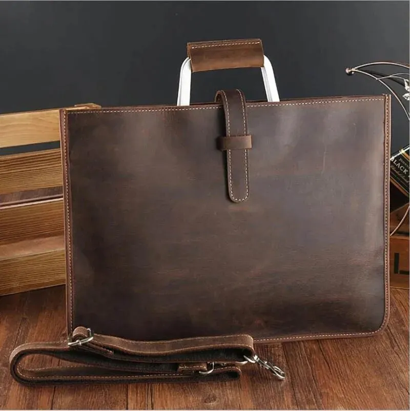 Genuine Leather Briefcase for Men | Laptop Bag Fit 14 Inch"