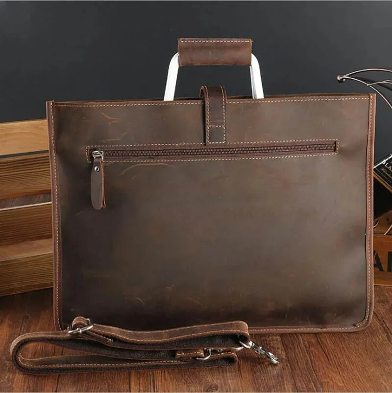 Genuine Leather Briefcase for Men | Laptop Bag Fit 14 Inch"