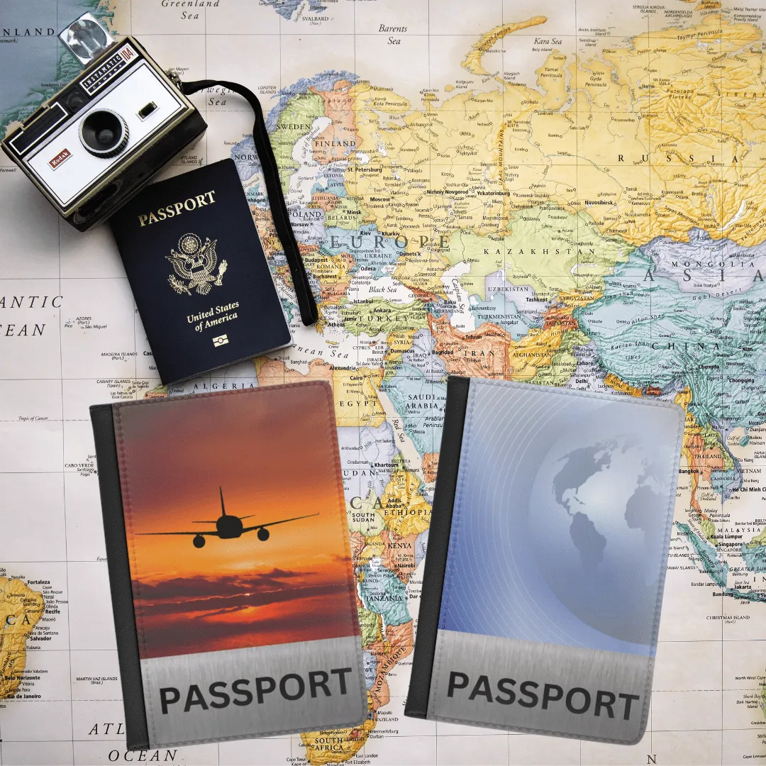 GlobeTrotter Deluxe - RFID Passport Cover & Multi-Currency Wallet | Eco-Friendly Document Protector