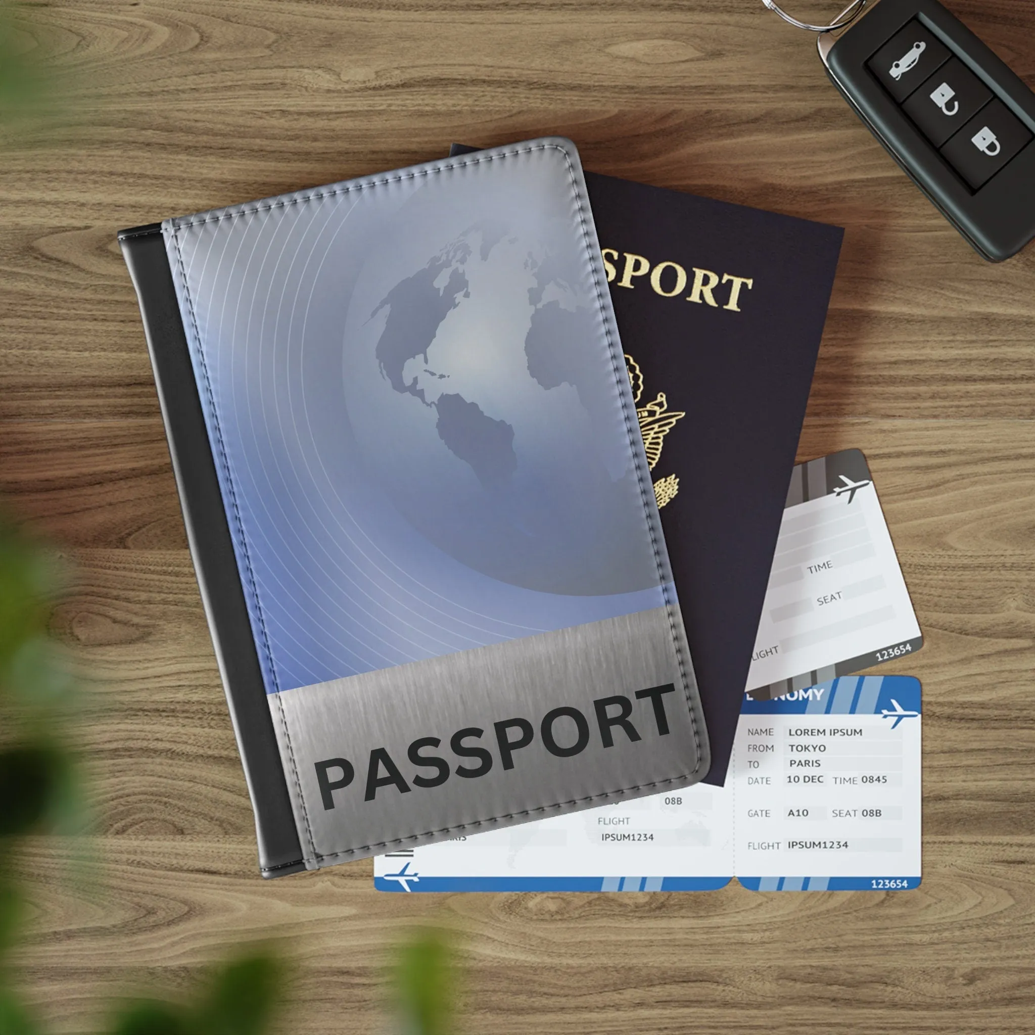 GlobeTrotter Deluxe - RFID Passport Cover & Multi-Currency Wallet | Eco-Friendly Document Protector