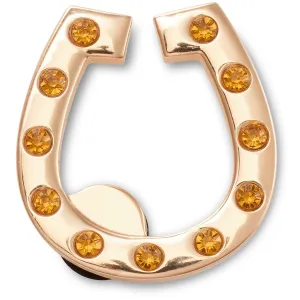 Gold Studded Horseshoe Jibbitz