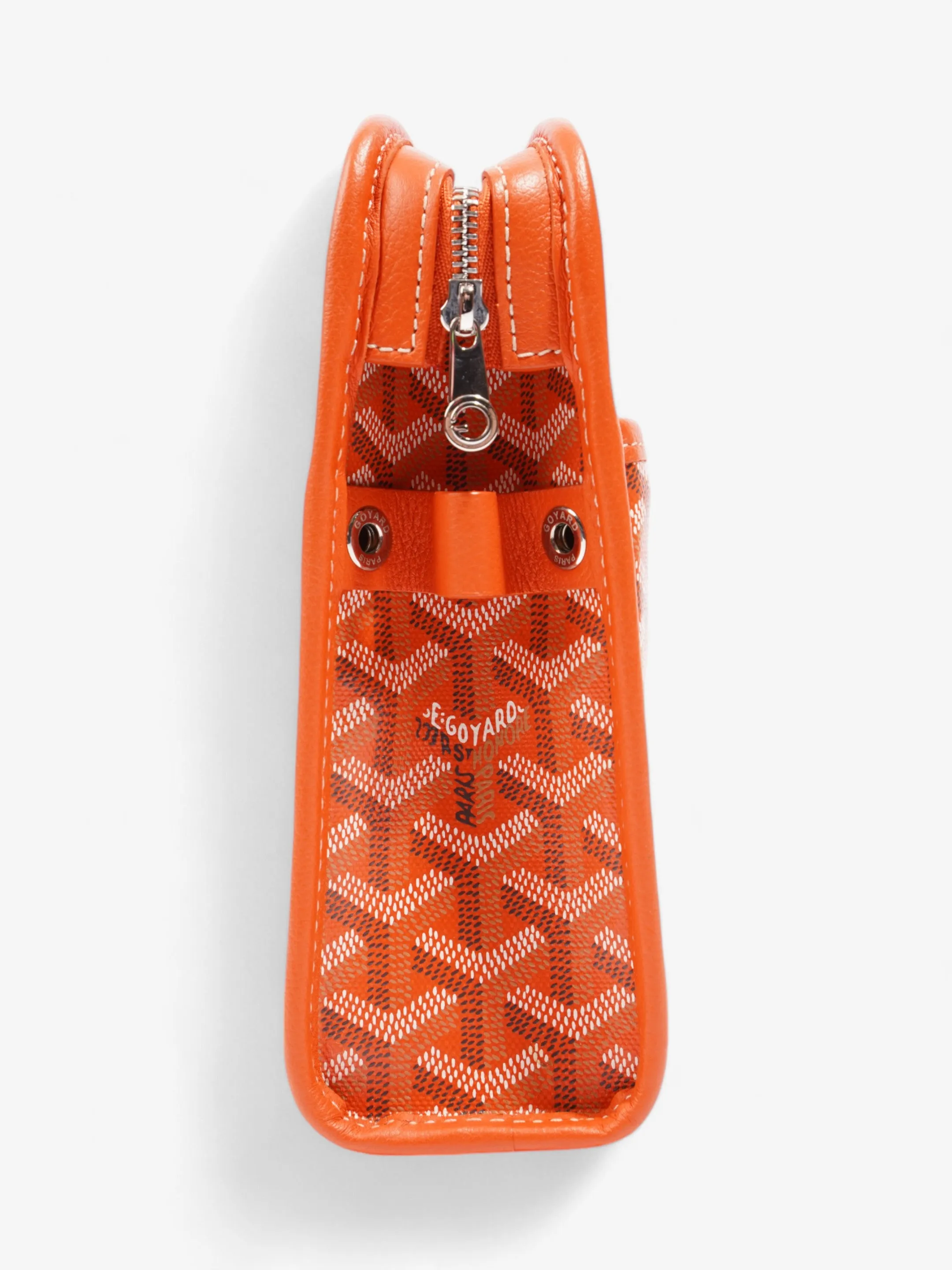 Goyard Jouvence Pouch Orange Goyardine Coated Canvas MM