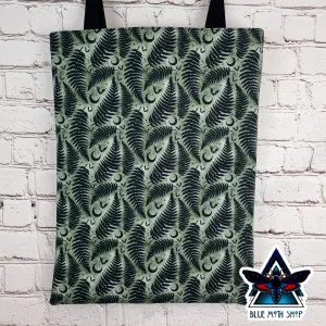 Green Fern 100% Cotton Canvas Tote Bag