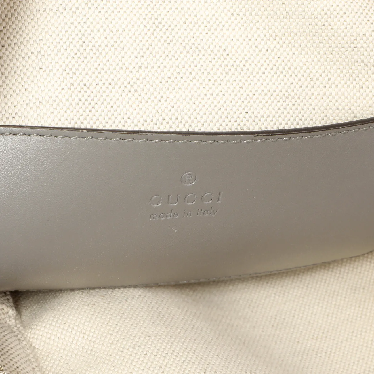 Gucci Grey Calfskin GG Tennis Embossed Sling Backpack