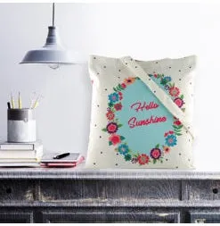 Hello Sunshine Canvas Tote Bag