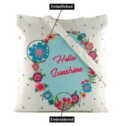 Hello Sunshine Canvas Tote Bag