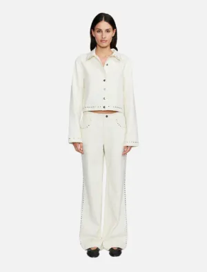 Hendrix Studded Jeans - Cream
