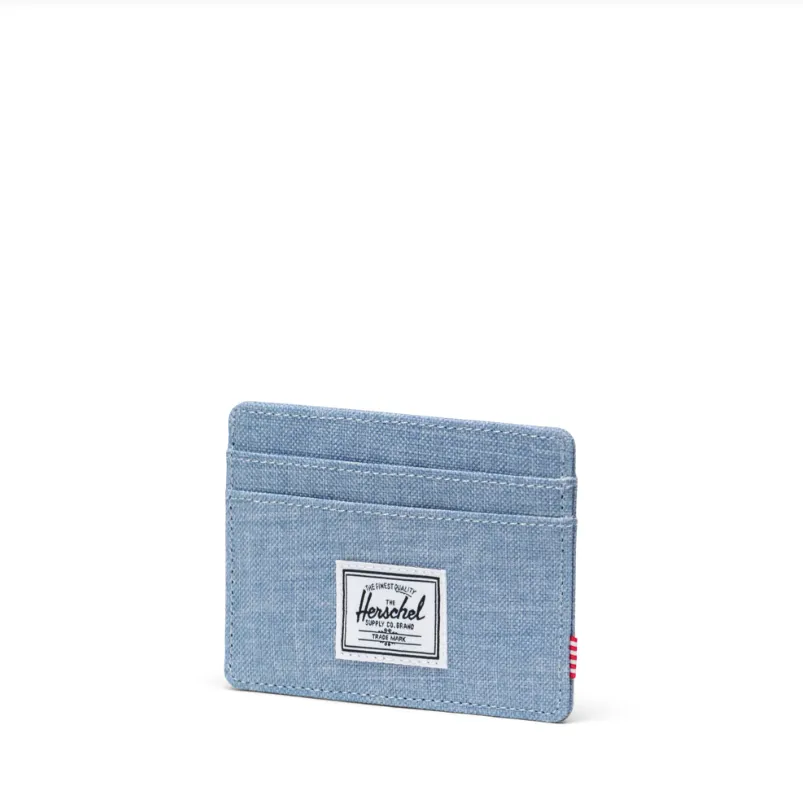 Herschel Supply Co. Charlie Cardholder in Ashley Blue Crosshatch