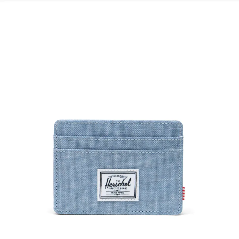 Herschel Supply Co. Charlie Cardholder in Ashley Blue Crosshatch