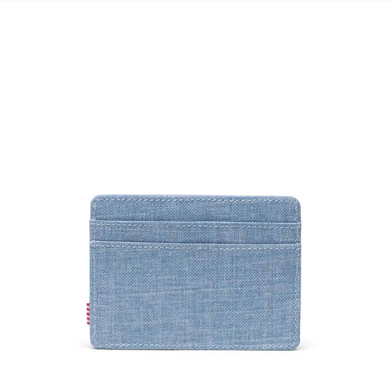 Herschel Supply Co. Charlie Cardholder in Ashley Blue Crosshatch