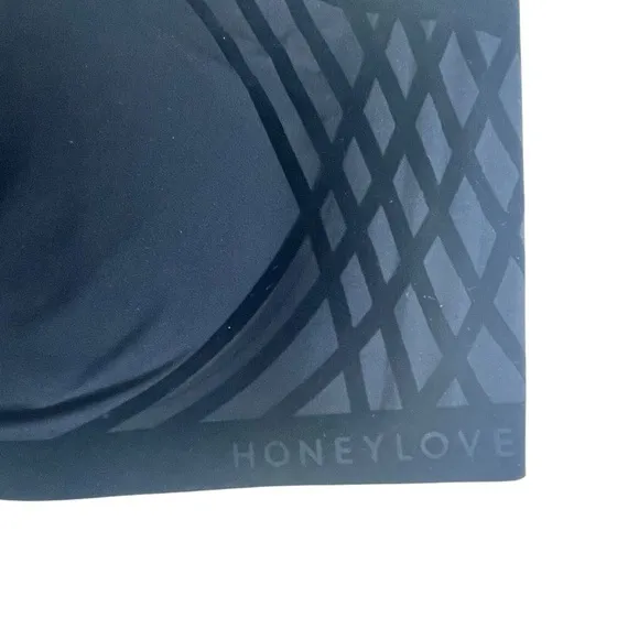 HoneyLove Liftwear Silhouette Bra Black Plus Size 2X 42C 42D Convertible New