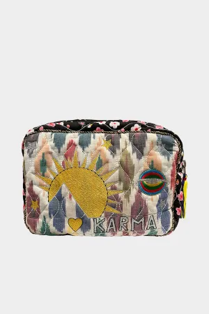 Ikat Pouch in Ecru