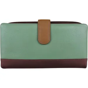 ili New York Smartphone Wallet Sage Multi Leather