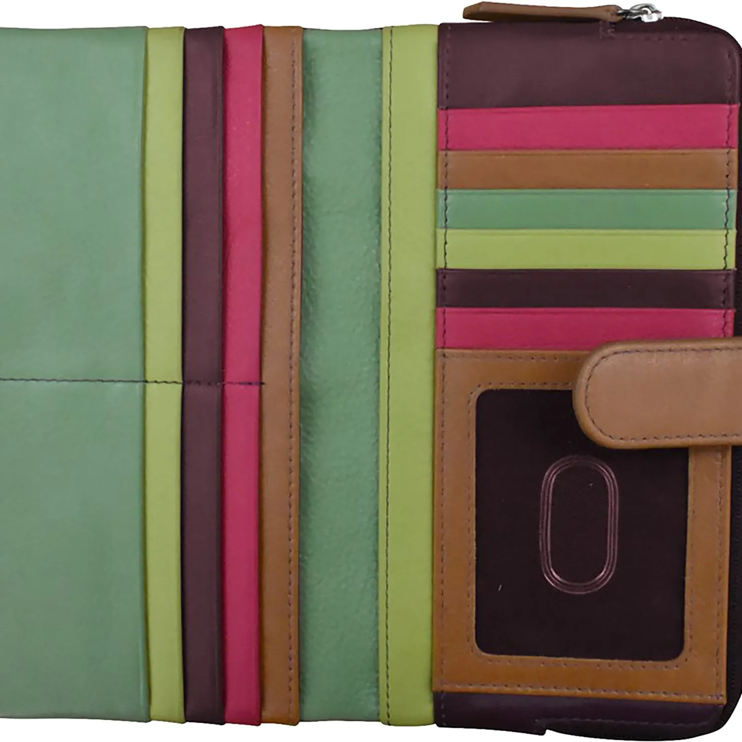 ili New York Smartphone Wallet Sage Multi Leather
