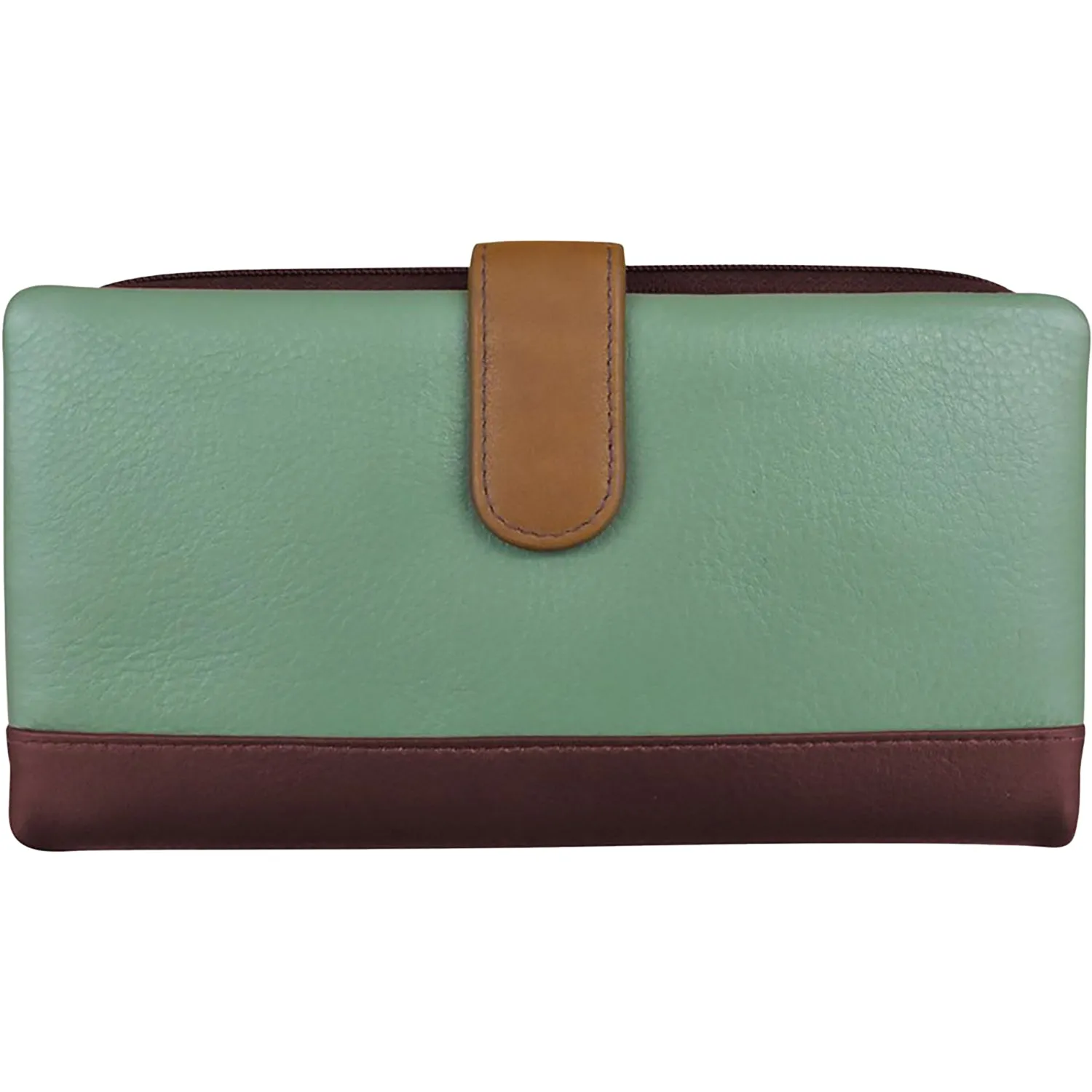 ili New York Smartphone Wallet Sage Multi Leather