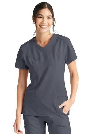 Inspira Flex IP727A V-Neck Top Pewter