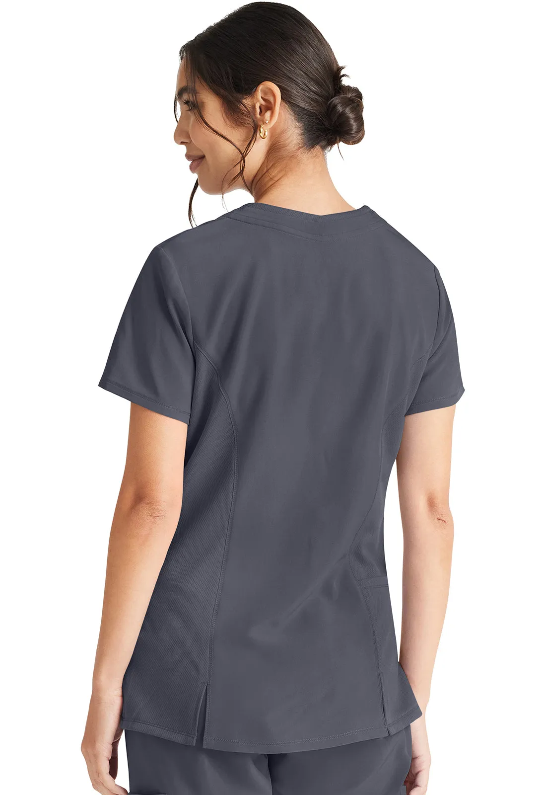 Inspira Flex IP727A V-Neck Top Pewter