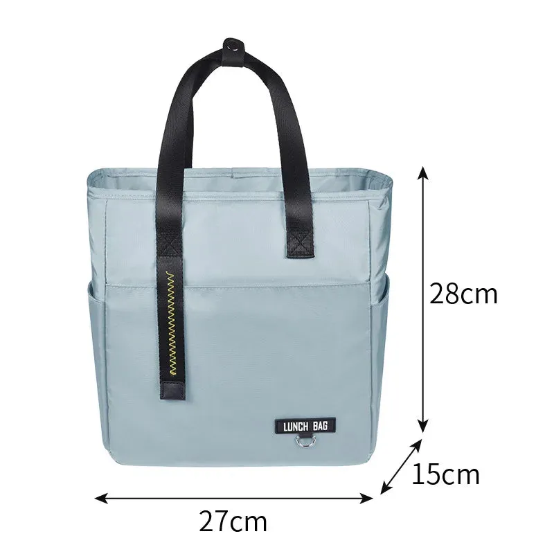 Insulated Bento Lunch Box Thermal Bag Large Capacity Food Zipper Storage Bags Container for Women Cooler Travel Picnic Handbags