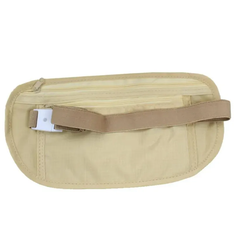 Invisible Travel Waist Pack - Hidden Security Wallet Belt Bag for Passport and Money