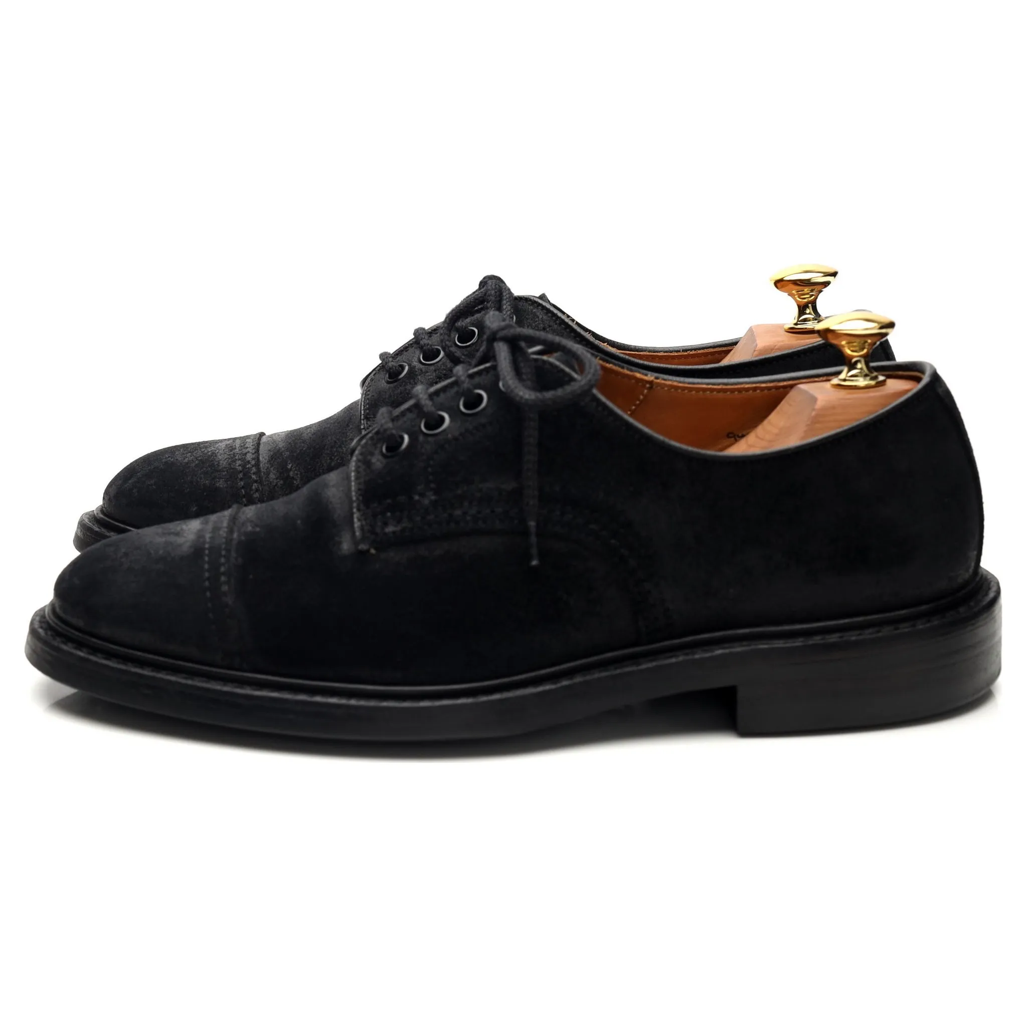 'J5798' Black Waxed Suede Derby UK 6.5