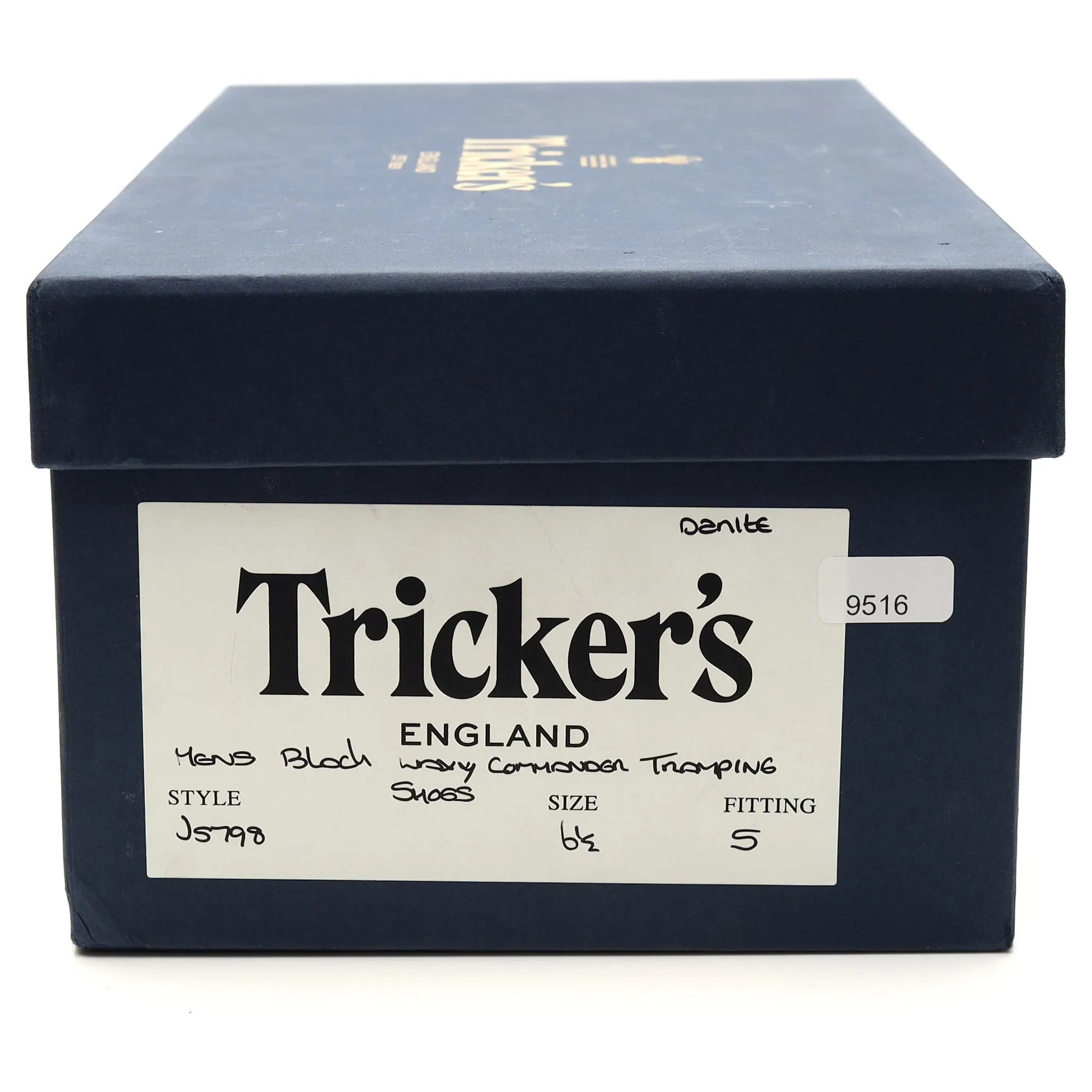 'J5798' Black Waxed Suede Derby UK 6.5