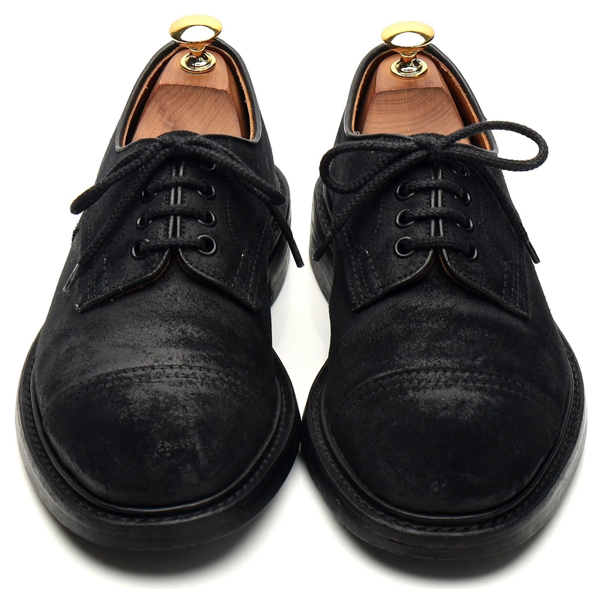 'J5798' Black Waxed Suede Derby UK 6.5