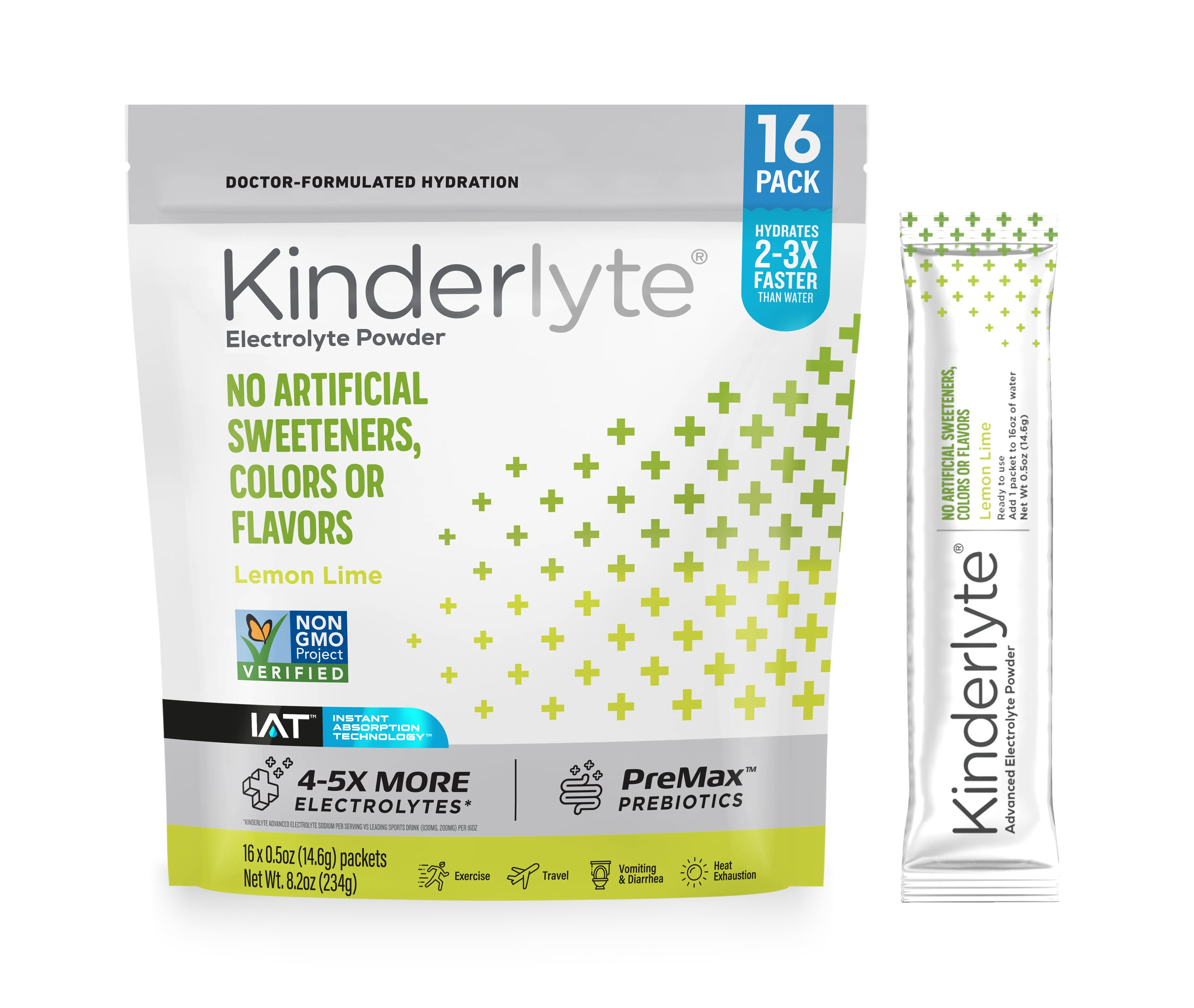 KinderLyte® 16ct Advanced Electrolyte Powder Lemon Lime