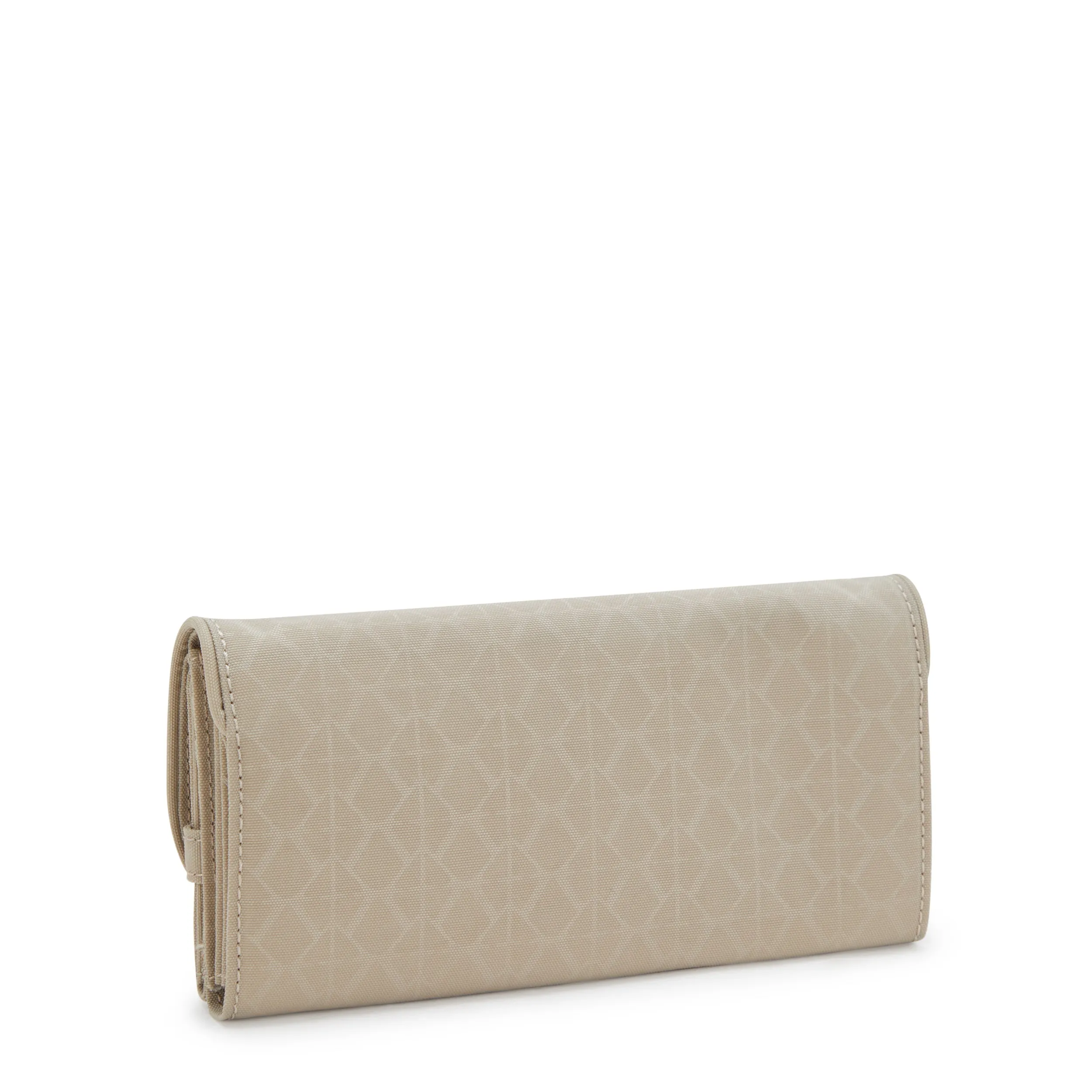 Kipling Money Land Signature Beige Embossed Large Wallet I7015-96A
