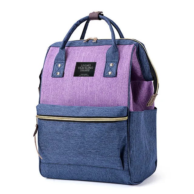 Korean Style Oxford Backpack Couple Laptop Bag