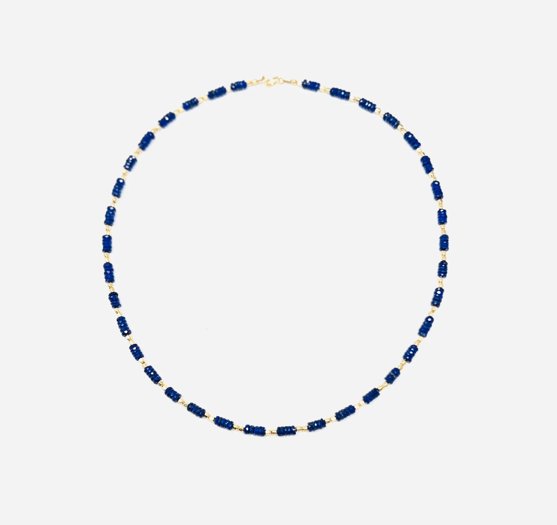 Lapis Lazuli Studded Beaded Necklace