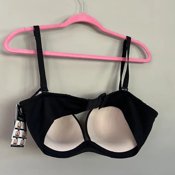 Le Mystere Infinite Possibilities Deep Plunge Convertible Push-Up T-Shirt Bra.