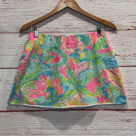 Lilly Pulitzer Madison Skort in Multicolor Sunshine State of Mind Sz S