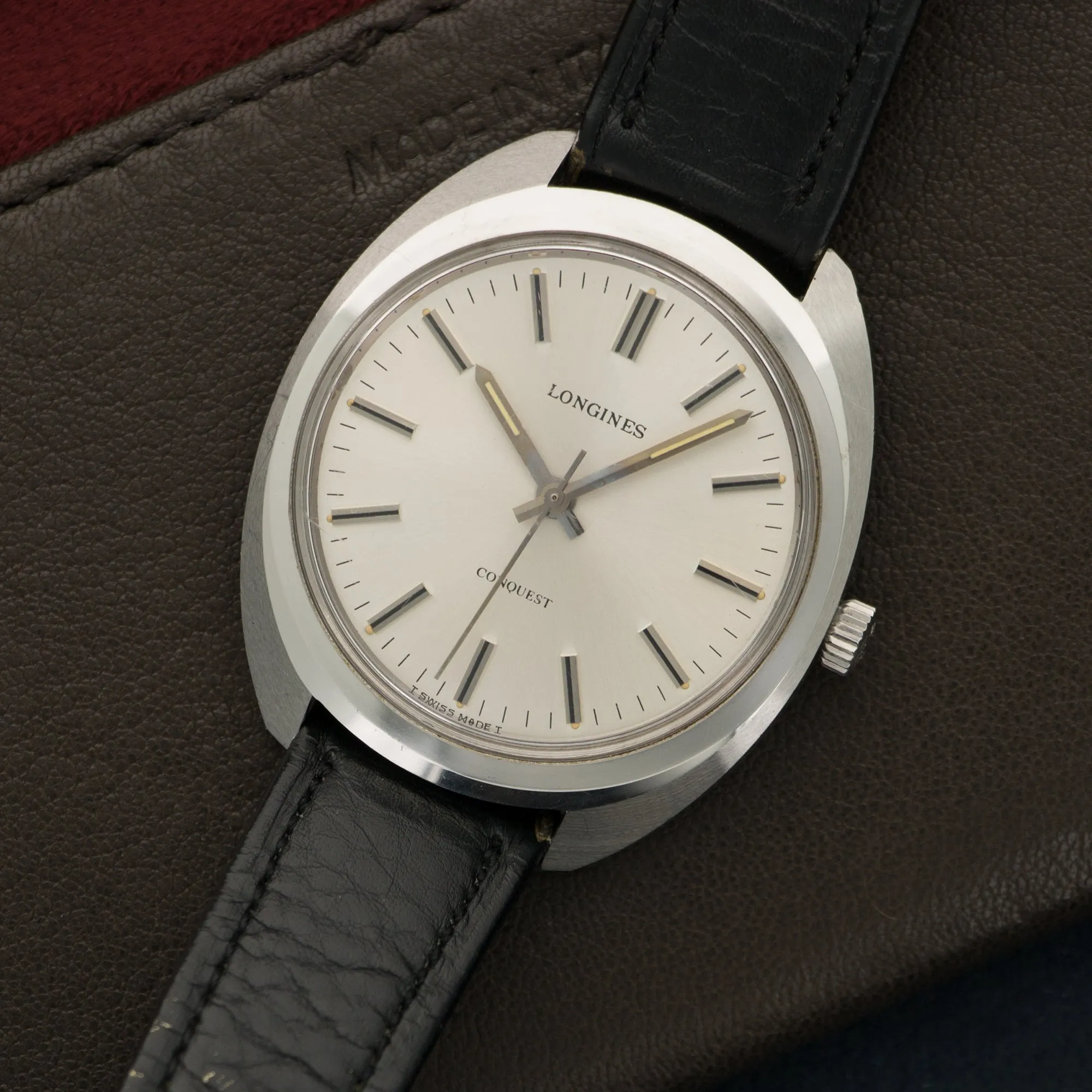 Longines Stainless Steel Conquest Strap Watch