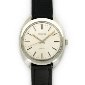 Longines Stainless Steel Conquest Strap Watch