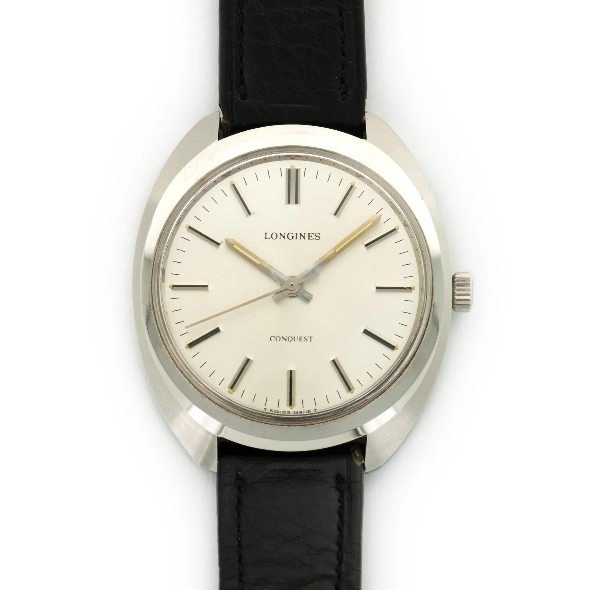 Longines Stainless Steel Conquest Strap Watch
