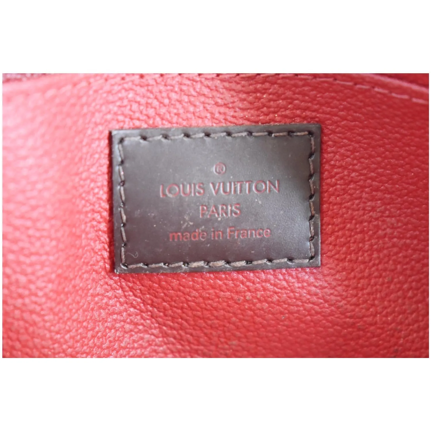 LOUIS VUITTON Damier Ebene Cosmetic Pouch Brown
