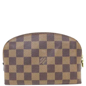 LOUIS VUITTON Damier Ebene Pochette Cosmetic Pouch