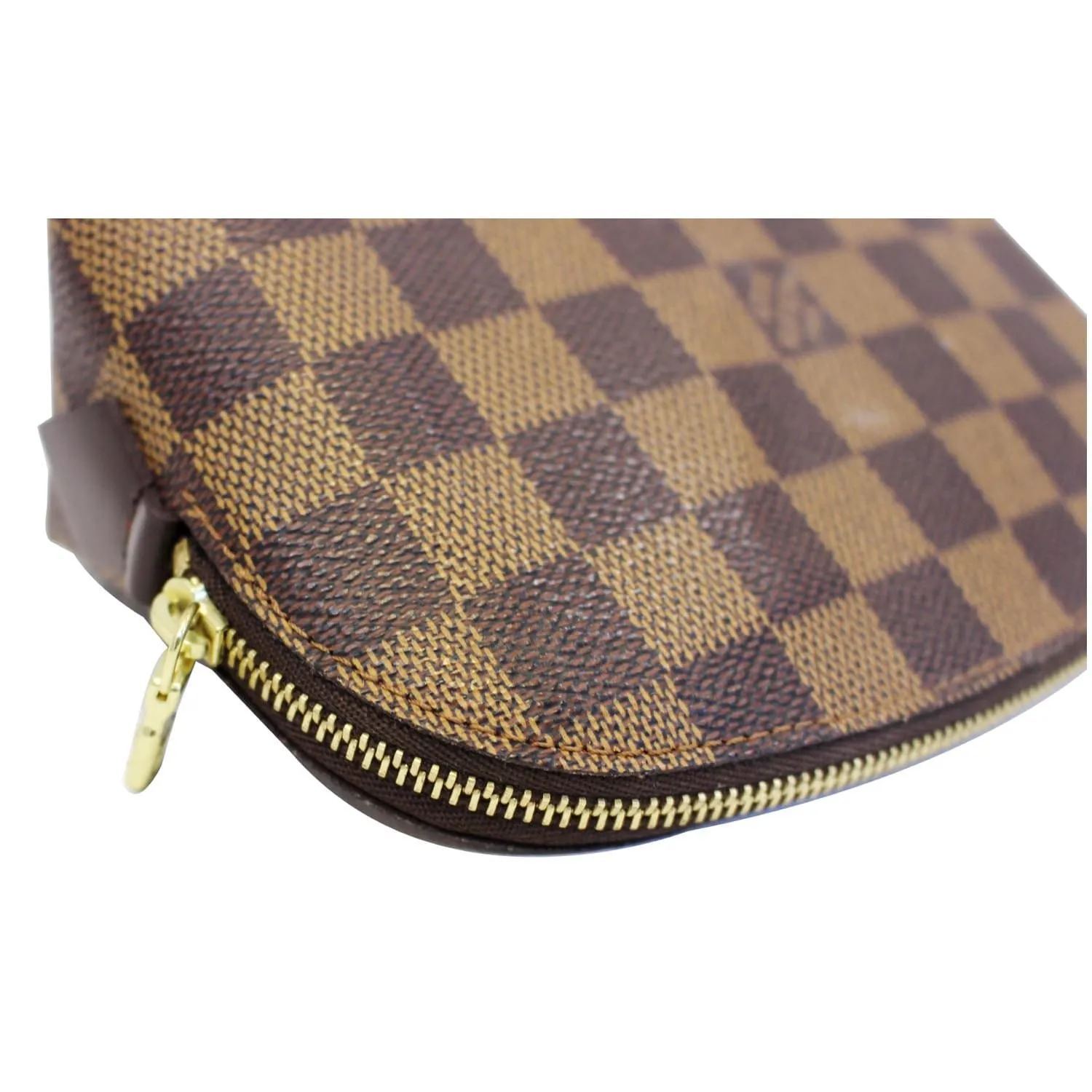 LOUIS VUITTON Damier Ebene Pochette Cosmetic Pouch