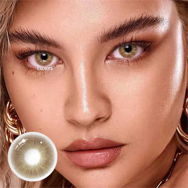 Love Story Pea Brown Colored Contact Lenses Yearly