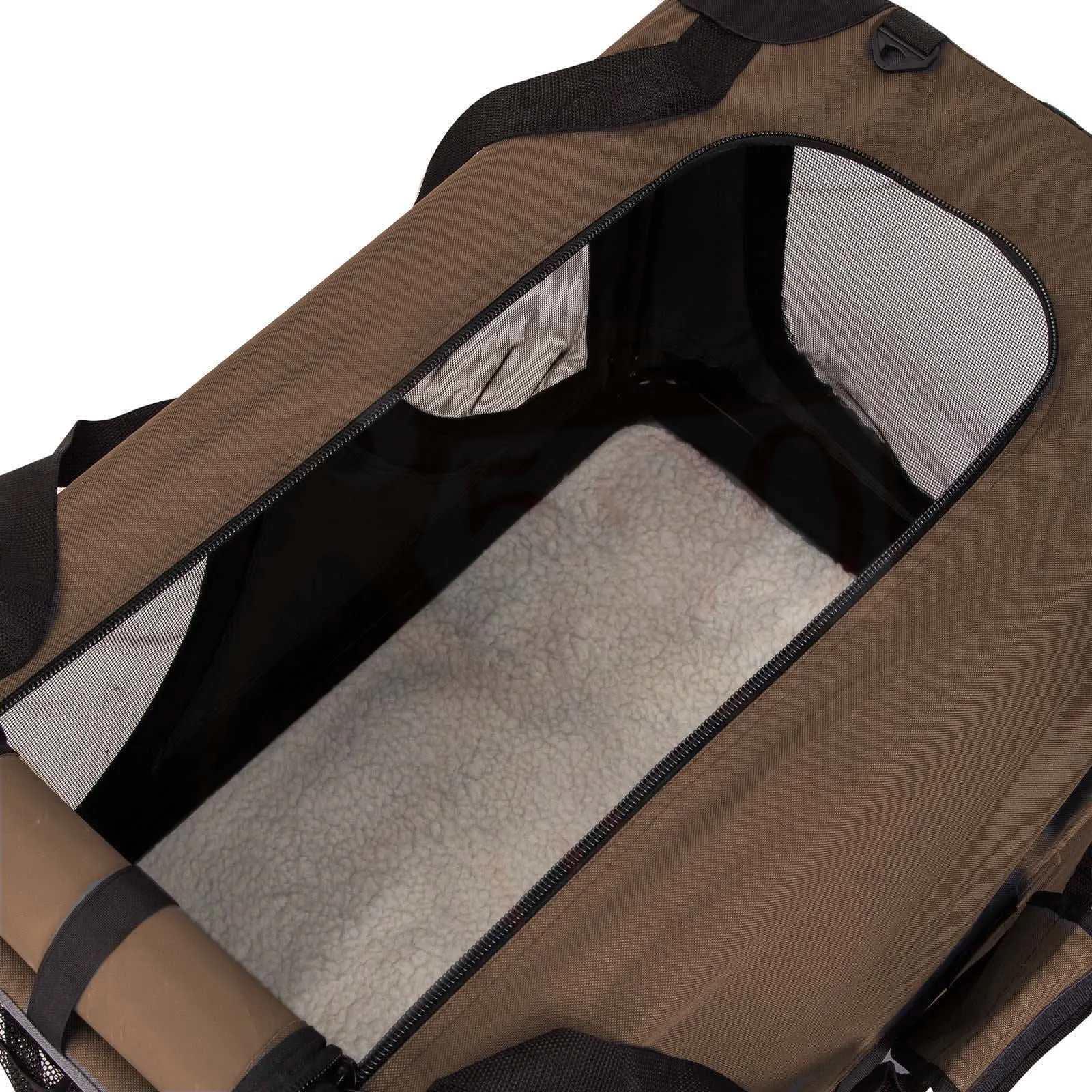LOVEPET® Dark Brown * Dog Travel Cage Collapsible Soft Pet Dog Crate * M/L/XL/3XL