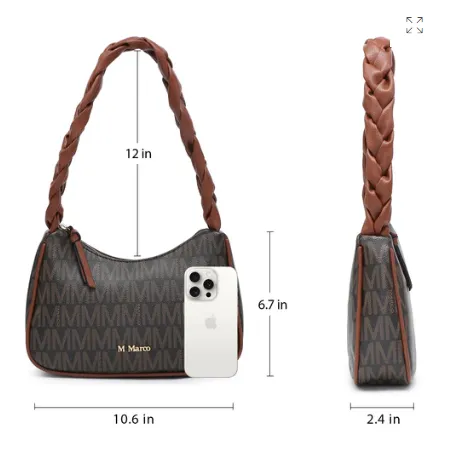 MARCO Hobo Bags for Women Braided Top Handle CROSSBODY