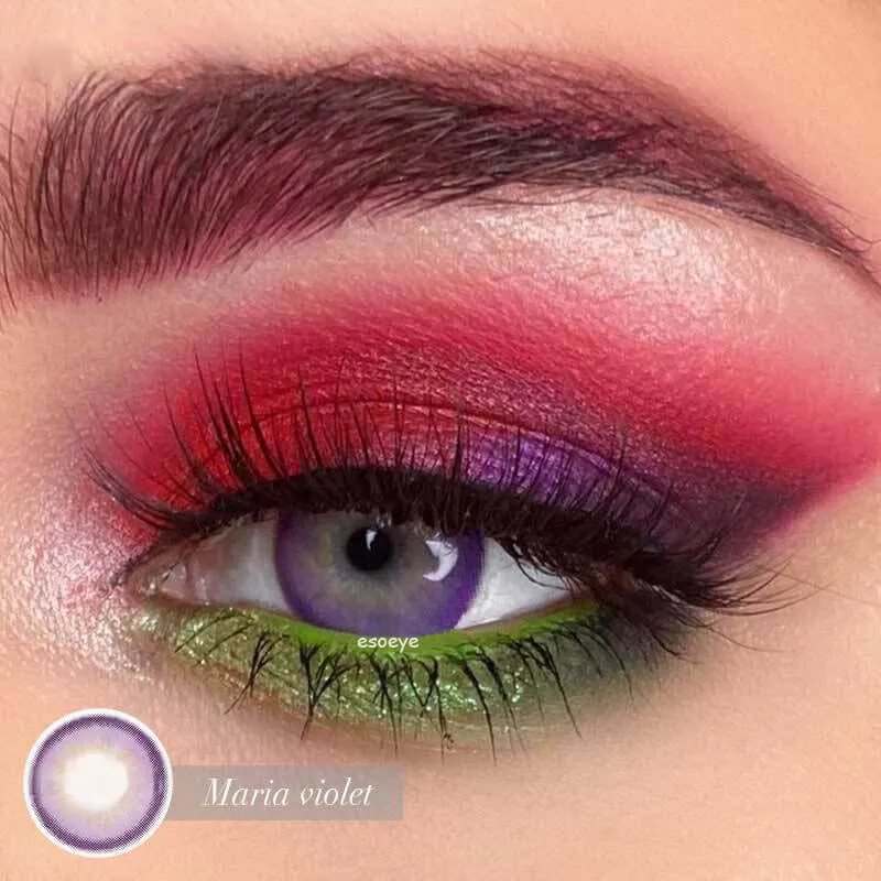 Maria Violet Colored Contact Lenses Yearly
