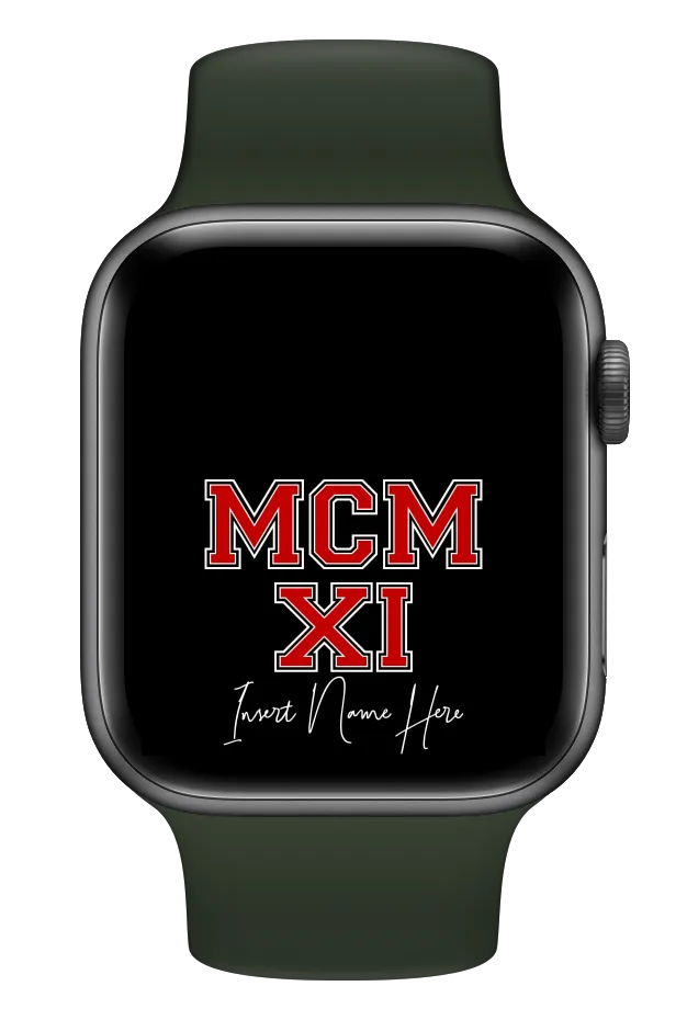 MCMXI Pretty Boys Edition Custom Smartwatch Wallpaper (Choose Color)