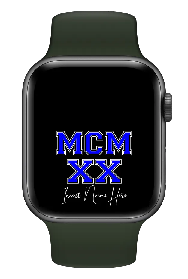 MCMXX Custom Smartwatch Wallpaper (Choose Color)