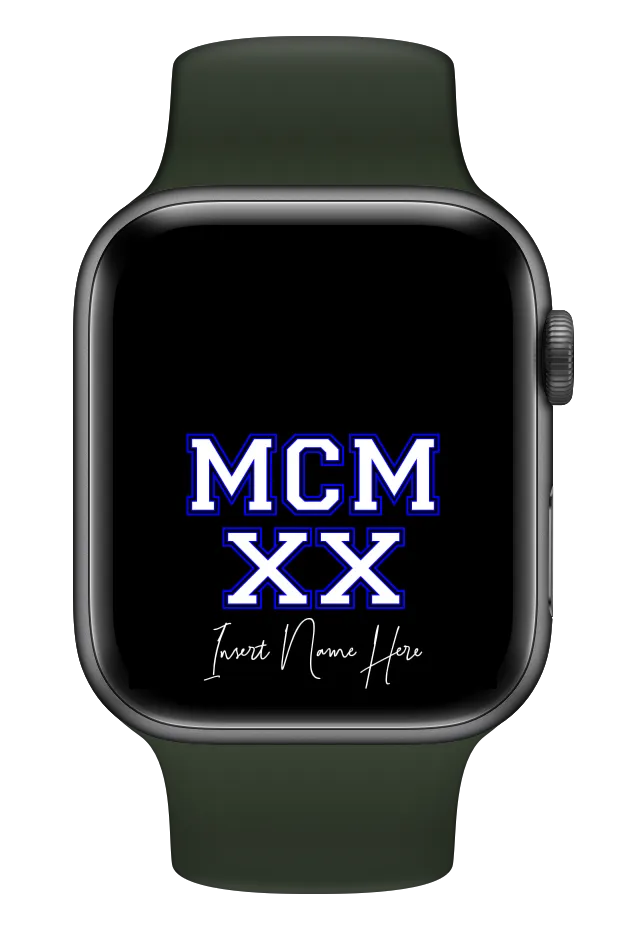 MCMXX Custom Smartwatch Wallpaper (Choose Color)